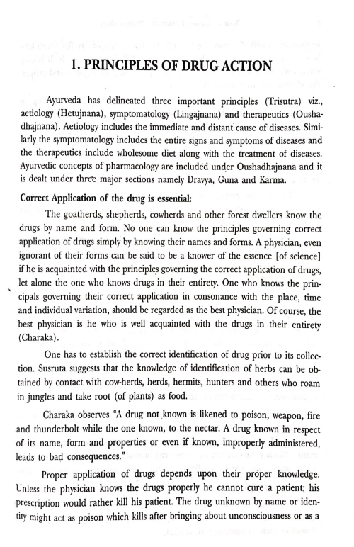 Basic Concept of Ayurvedic Pharmacology